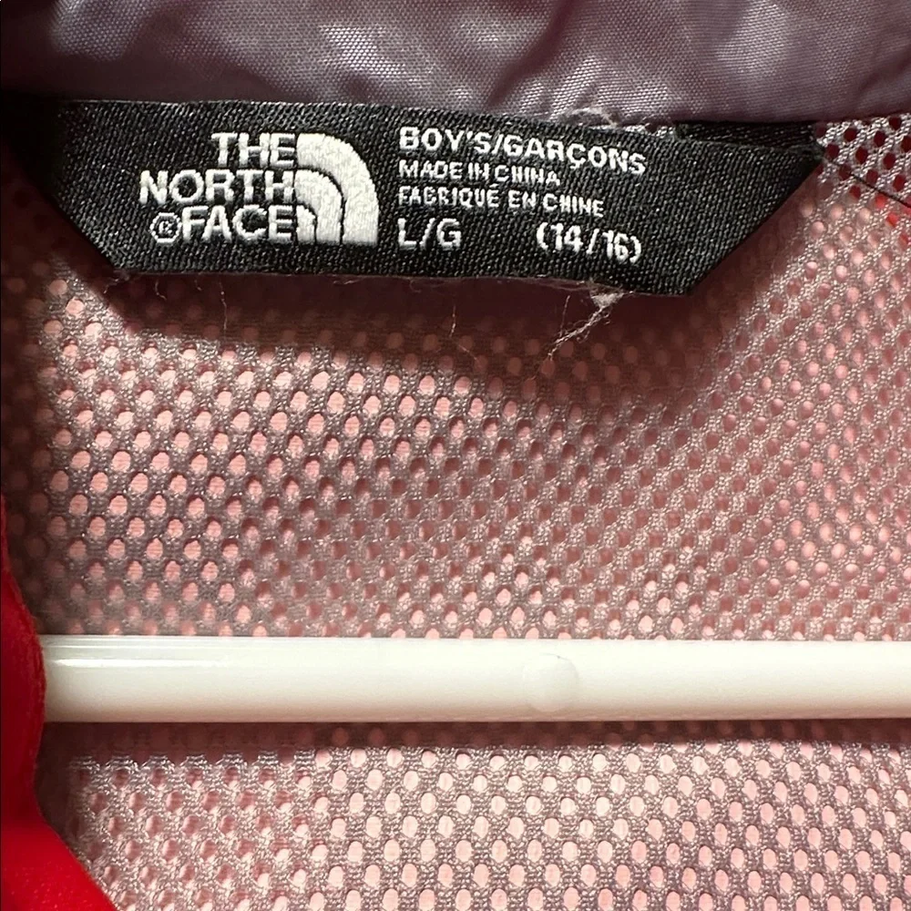 EUC Kids North Face Red Windbreaker Jacket
